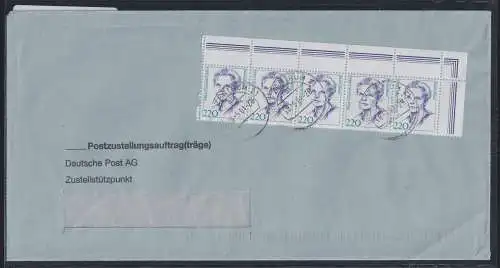 BRD Bund 1940 auf Brief Postzustellungsauftrag #OP176
