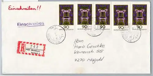BRD Bund 925 aus Bl. 14 auf Fernbrief MeF #OP195