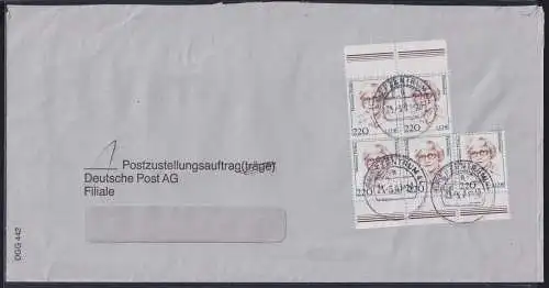 BRD Bund 2158 auf Brief Postzustellungsauftrag #OP188