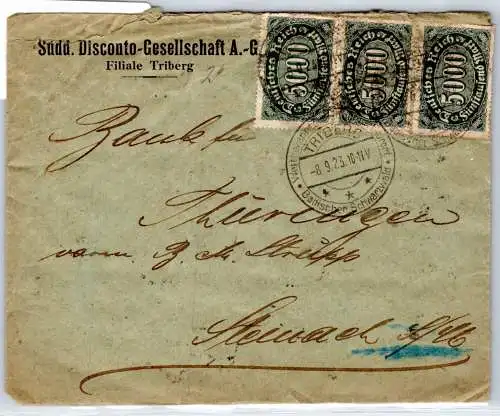 Deutsches Reich 255, 256 auf Brief Massenfrankatur #OP643