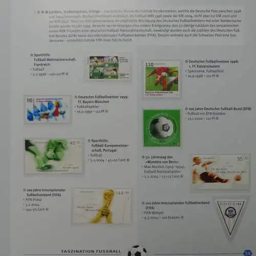 Motiv- Fußball kleine Sammlung zur WM im Post Binder #LZ905