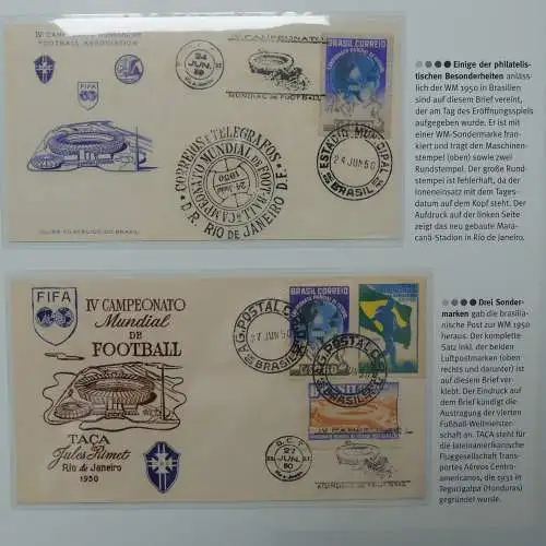 Motiv- Fußball kleine Sammlung zur WM im Post Binder #LZ905