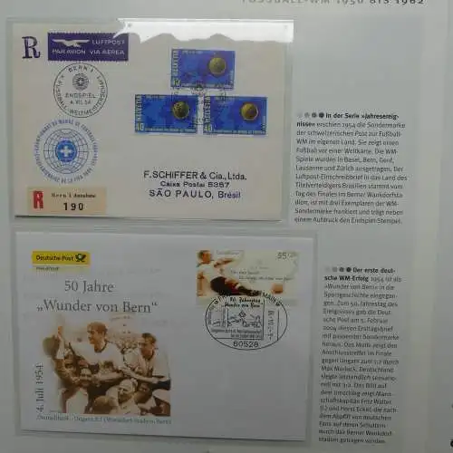Motiv- Fußball kleine Sammlung zur WM im Post Binder #LZ905