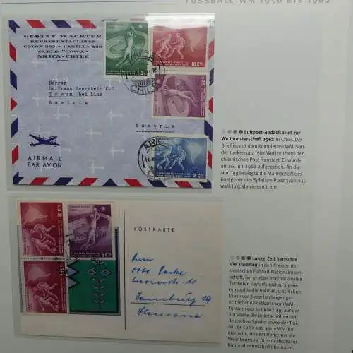 Motiv- Fußball kleine Sammlung zur WM im Post Binder #LZ905