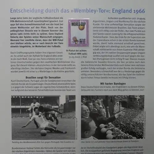 Motiv- Fußball kleine Sammlung zur WM im Post Binder #LZ905