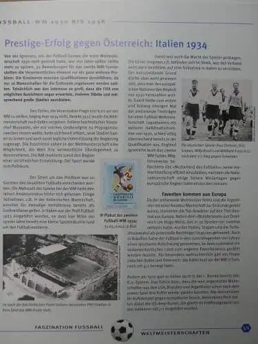 Motiv- Fußball kleine Sammlung zur WM im Post Binder #LZ905
