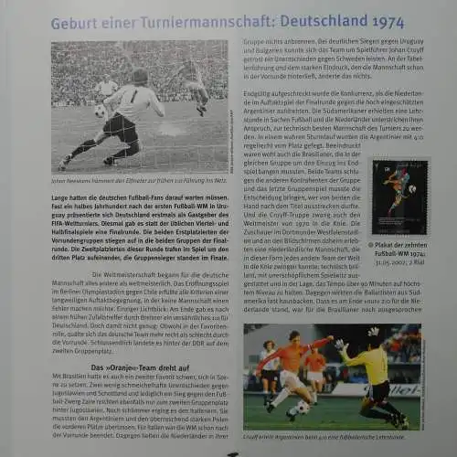 Motiv- Fußball kleine Sammlung zur WM im Post Binder #LZ905