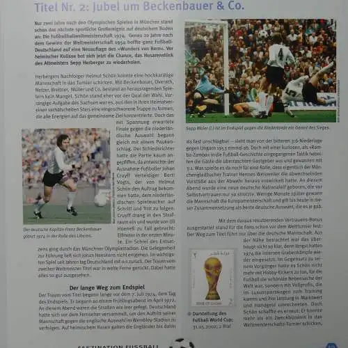 Motiv- Fußball kleine Sammlung zur WM im Post Binder #LZ905