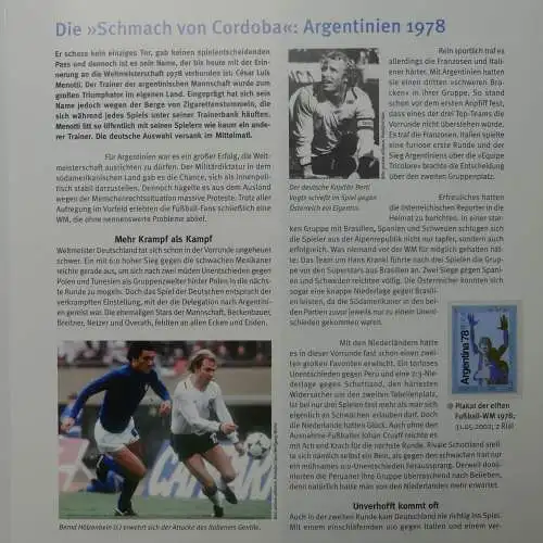 Motiv- Fußball kleine Sammlung zur WM im Post Binder #LZ905