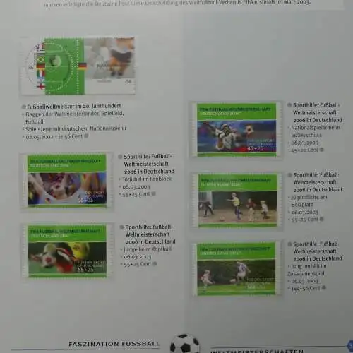 Motiv- Fußball kleine Sammlung zur WM im Post Binder #LZ905