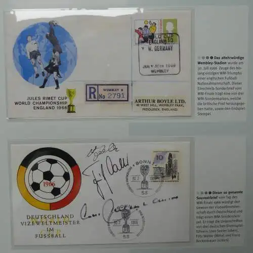Motiv- Fußball kleine Sammlung zur WM im Post Binder #LZ905