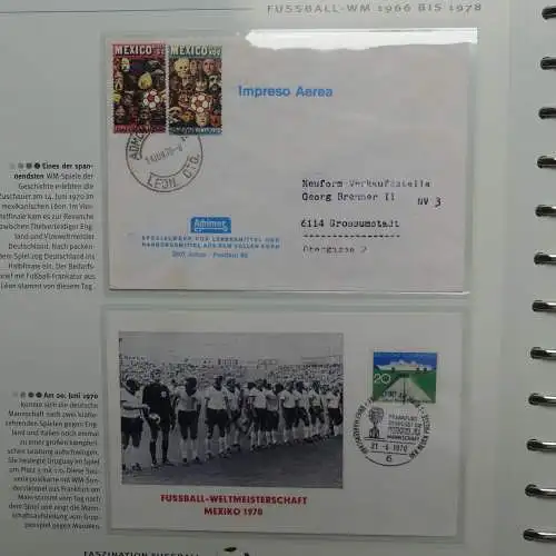 Motiv- Fußball kleine Sammlung zur WM im Post Binder #LZ905