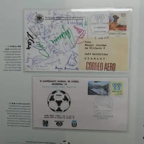 Motiv- Fußball kleine Sammlung zur WM im Post Binder #LZ905