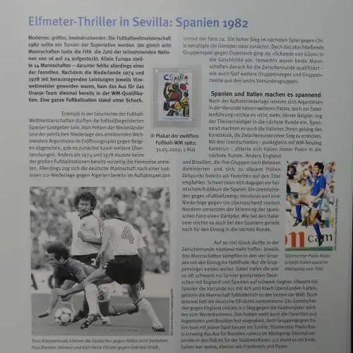 Motiv- Fußball kleine Sammlung zur WM im Post Binder #LZ905
