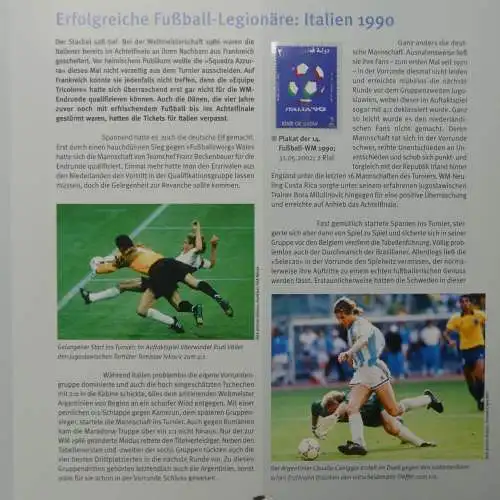 Motiv- Fußball kleine Sammlung zur WM im Post Binder #LZ905
