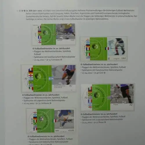 Motiv- Fußball kleine Sammlung zur WM im Post Binder #LZ905