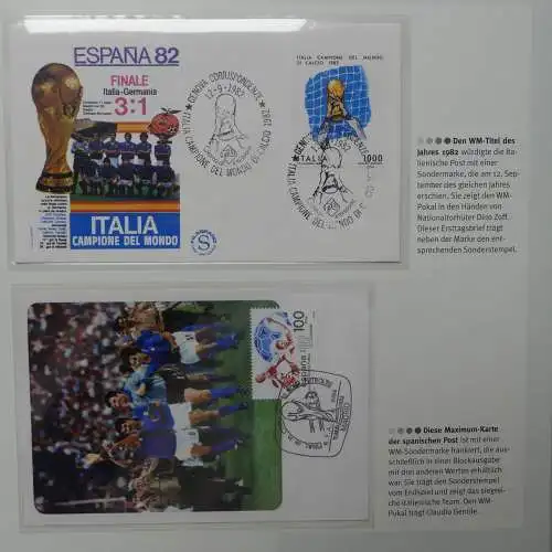 Motiv- Fußball kleine Sammlung zur WM im Post Binder #LZ905