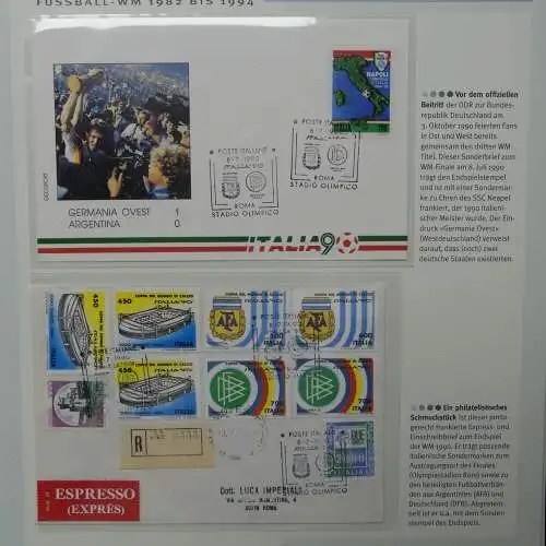 Motiv- Fußball kleine Sammlung zur WM im Post Binder #LZ905