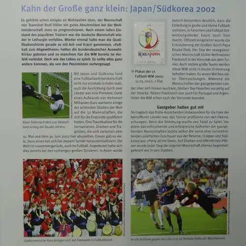 Motiv- Fußball kleine Sammlung zur WM im Post Binder #LZ905
