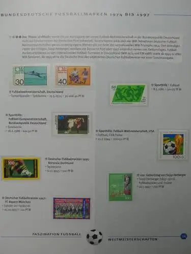 Motiv- Fußball kleine Sammlung zur WM im Post Binder #LZ905