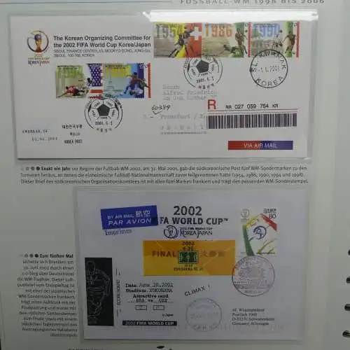 Motiv- Fußball kleine Sammlung zur WM im Post Binder #LZ905