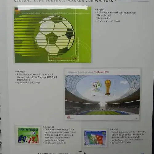 Motiv- Fußball kleine Sammlung zur WM im Post Binder #LZ905