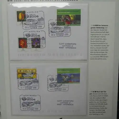 Motiv- Fußball kleine Sammlung zur WM im Post Binder #LZ905