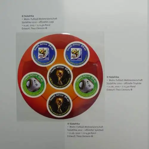 Motiv- Fußball kleine Sammlung zur WM im Post Binder #LZ905