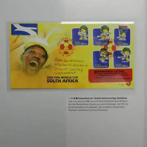 Motiv- Fußball kleine Sammlung zur WM im Post Binder #LZ905