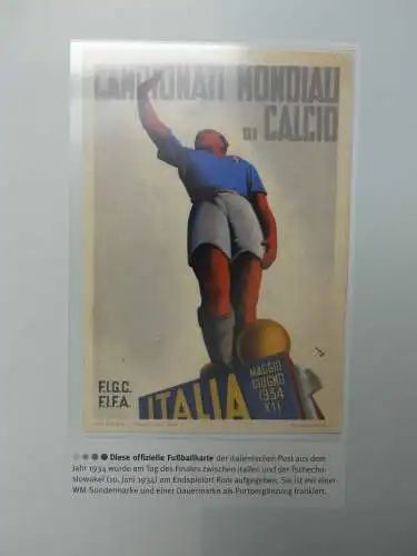 Motiv- Fußball kleine Sammlung zur WM im Post Binder #LZ905