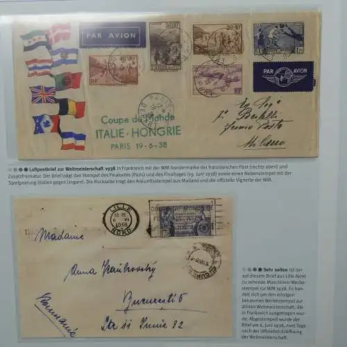 Motiv- Fußball kleine Sammlung zur WM im Post Binder #LZ905