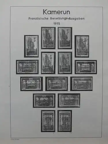Kamerun Partie 1915-1917 gestempelt, 2.300 € KW auf Seiten #LZ863