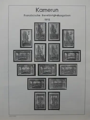 Kamerun Partie 1915-1917 gestempelt, 2.300 € KW auf Seiten #LZ863