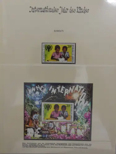 Motiv Internationales Jahr der Jugend in 2 Lindner Vordrucken #LZ938