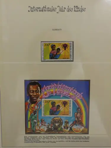 Motiv Internationales Jahr der Jugend in 2 Lindner Vordrucken #LZ938