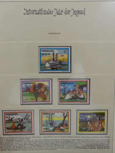 Motiv Internationales Jahr der Jugend in 2 Lindner Vordrucken #LZ938