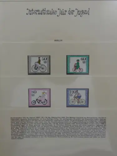 Motiv Internationales Jahr der Jugend in 2 Lindner Vordrucken #LZ938