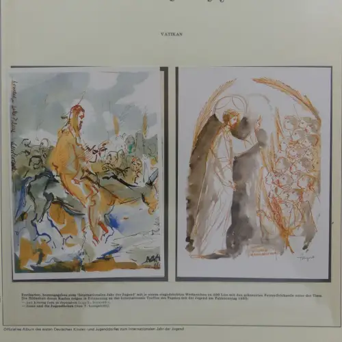 Motiv Internationales Jahr der Jugend in 2 Lindner Vordrucken #LZ938