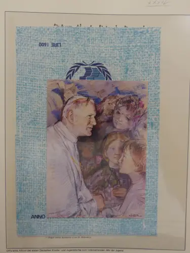 Motiv Internationales Jahr der Jugend in 2 Lindner Vordrucken #LZ938