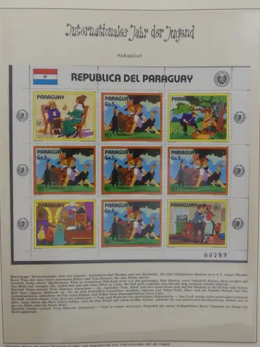 Motiv Internationales Jahr der Jugend in 2 Lindner Vordrucken #LZ938