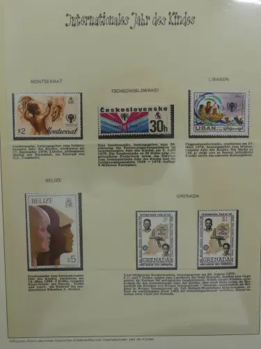 Motiv Internationales Jahr der Jugend in 2 Lindner Vordrucken #LZ938