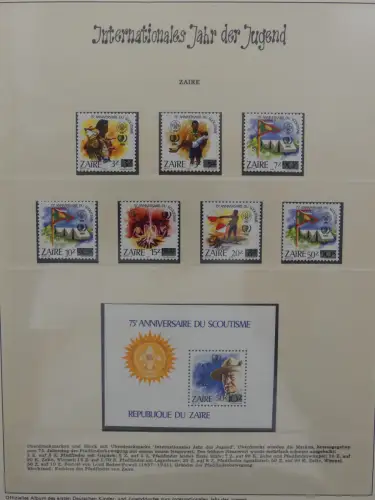 Motiv Internationales Jahr der Jugend in 2 Lindner Vordrucken #LZ938