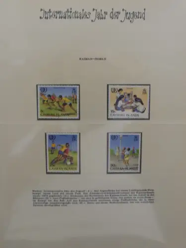 Motiv Internationales Jahr der Jugend in 2 Lindner Vordrucken #LZ938