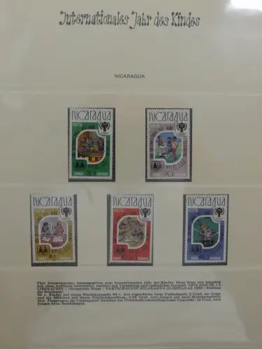 Motiv Internationales Jahr der Jugend in 2 Lindner Vordrucken #LZ938