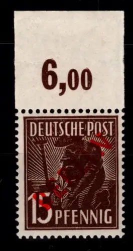 Berlin 25 P OR ndgz postfrisch geprüft Schlegel BPP, vorgefaltet #OK315