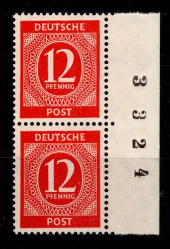 Gemeinschaftsausgaben 919 b postfrisch Paar mit Bz, Farbprüfung Arge #OK371
