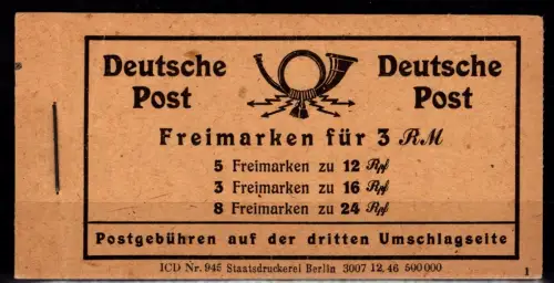 Alliierte Besetzung MH 50 gestempelt Hannover #OK392