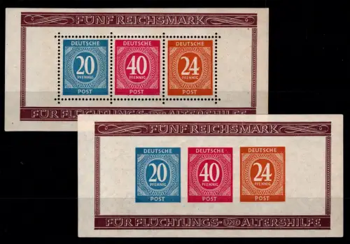 Alliierte Besetzung Block 12 A/B postfrisch #OK389