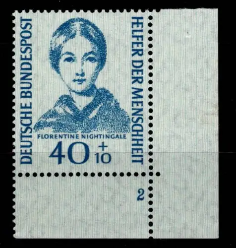 BRD Bund 225 FN postfrisch vom Eckrand mit Formnummer 2 #OJ951