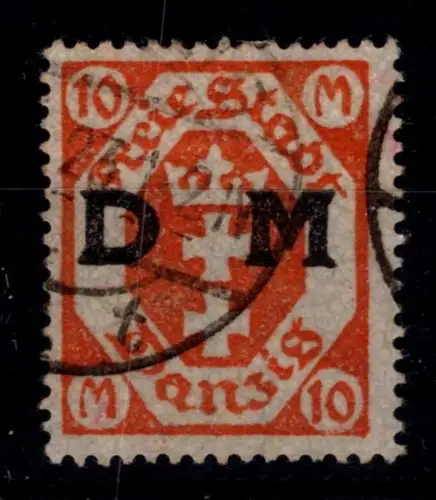 Danzig Dienstmarken 31 X gestempelt neuer Befund Gruber BPP #OJ862